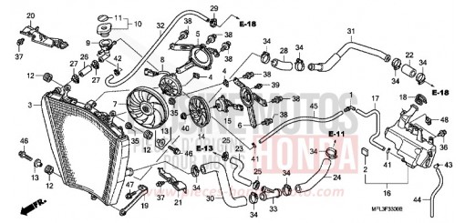 RADIATEUR CBR1000RRA de 2010